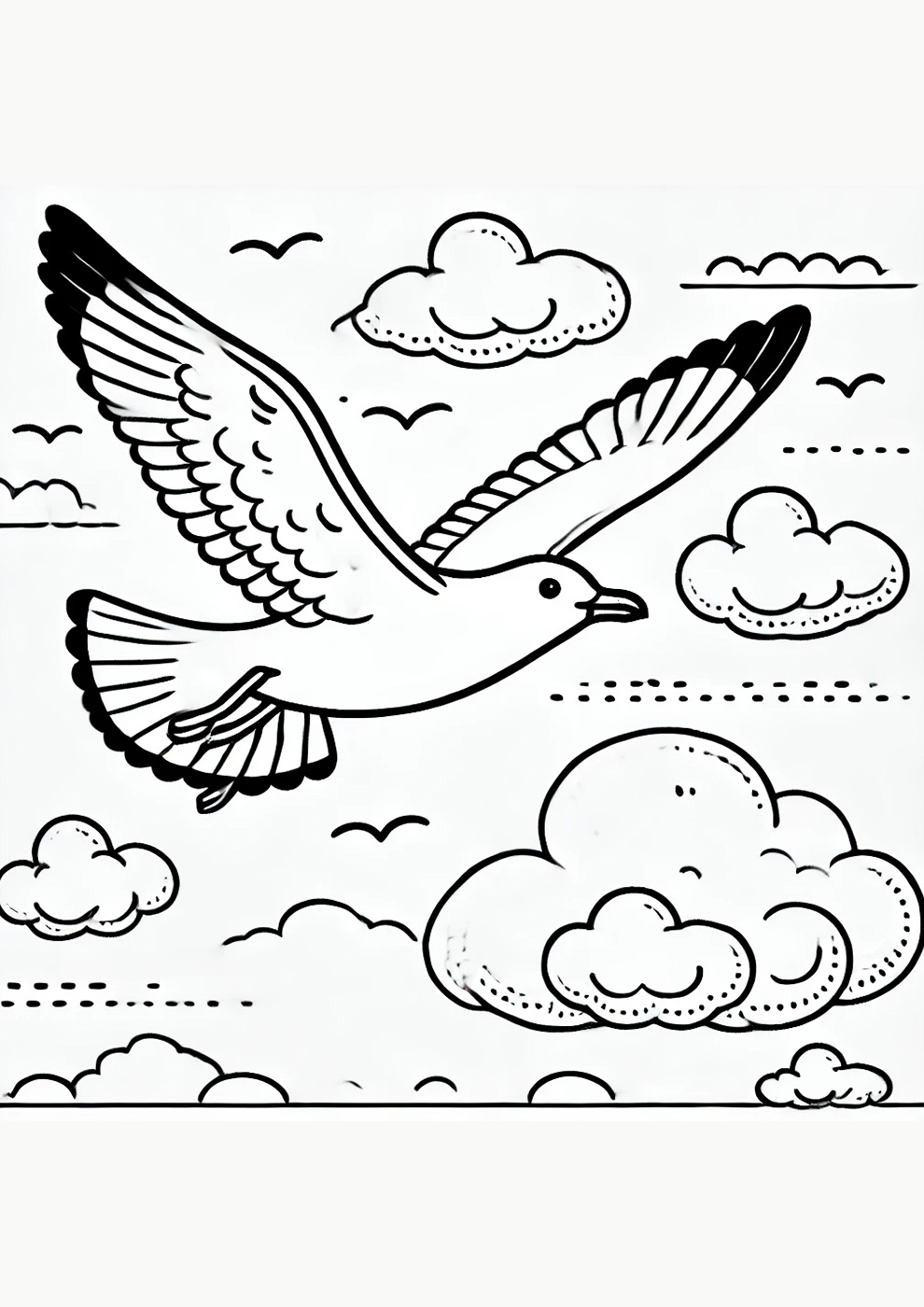 Cute Birds - Coloring Book for kids