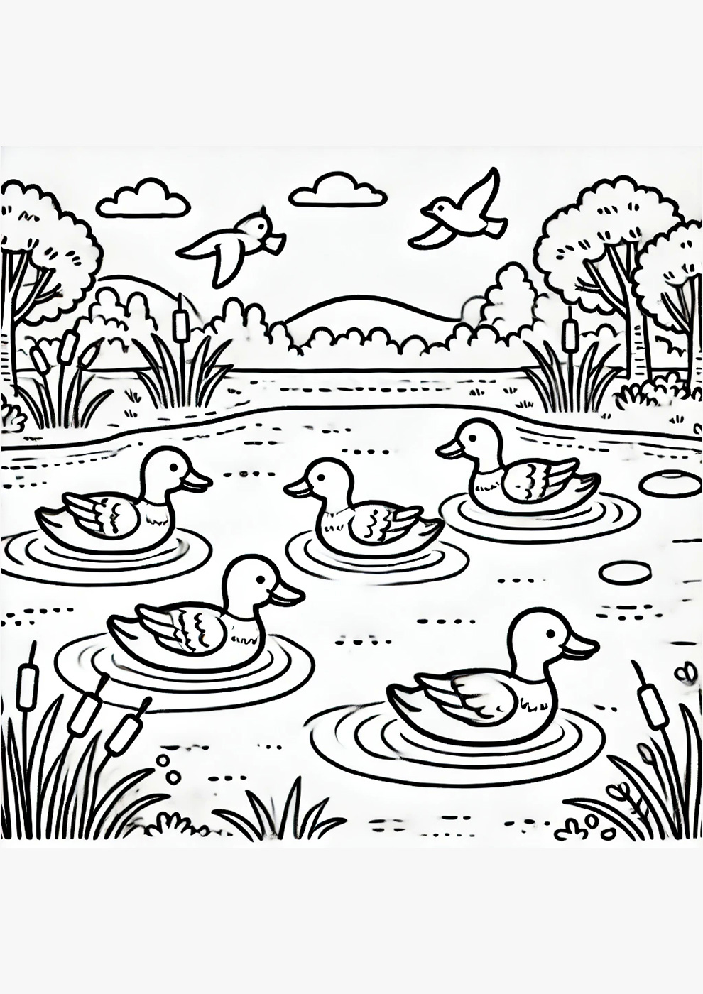 Cute Birds - Coloring Book for kids