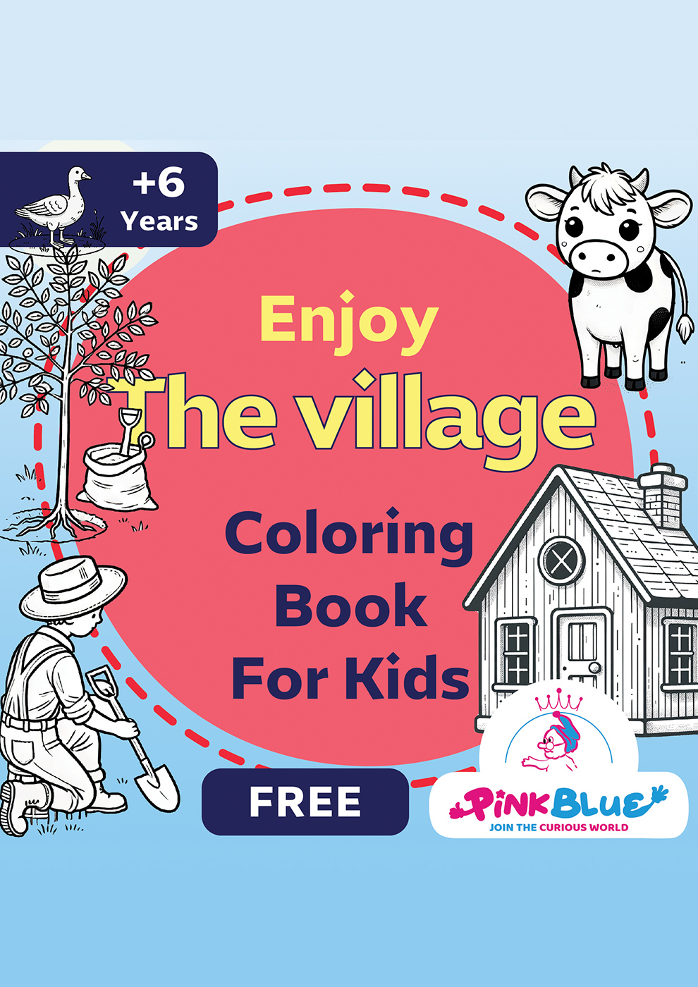 Enjoy The Village - Coloring Book For kids