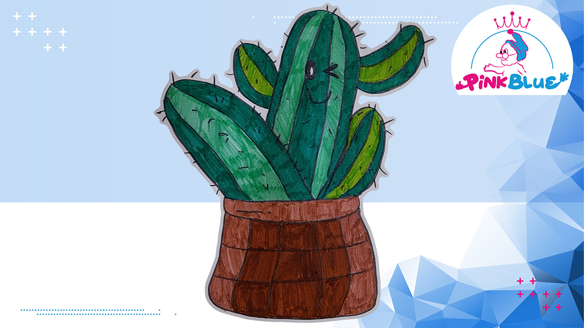 Learn to Draw a Cartoon Cactus for Kids