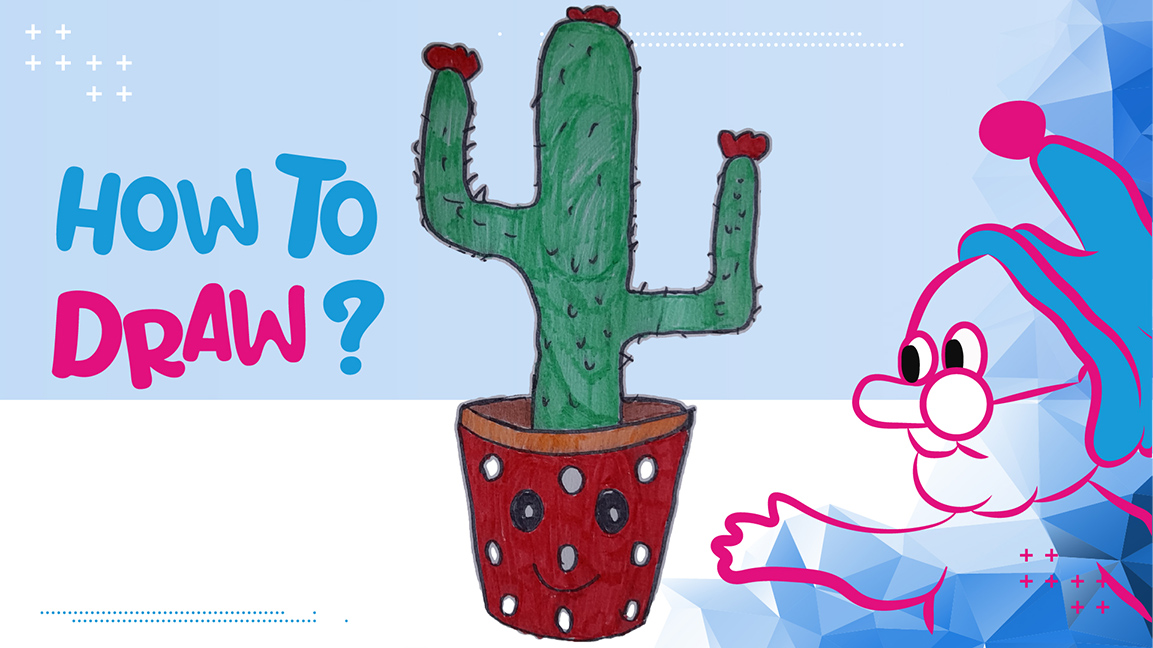 Draw a Spiky Friend: Easy Cactus Drawing for Kids!