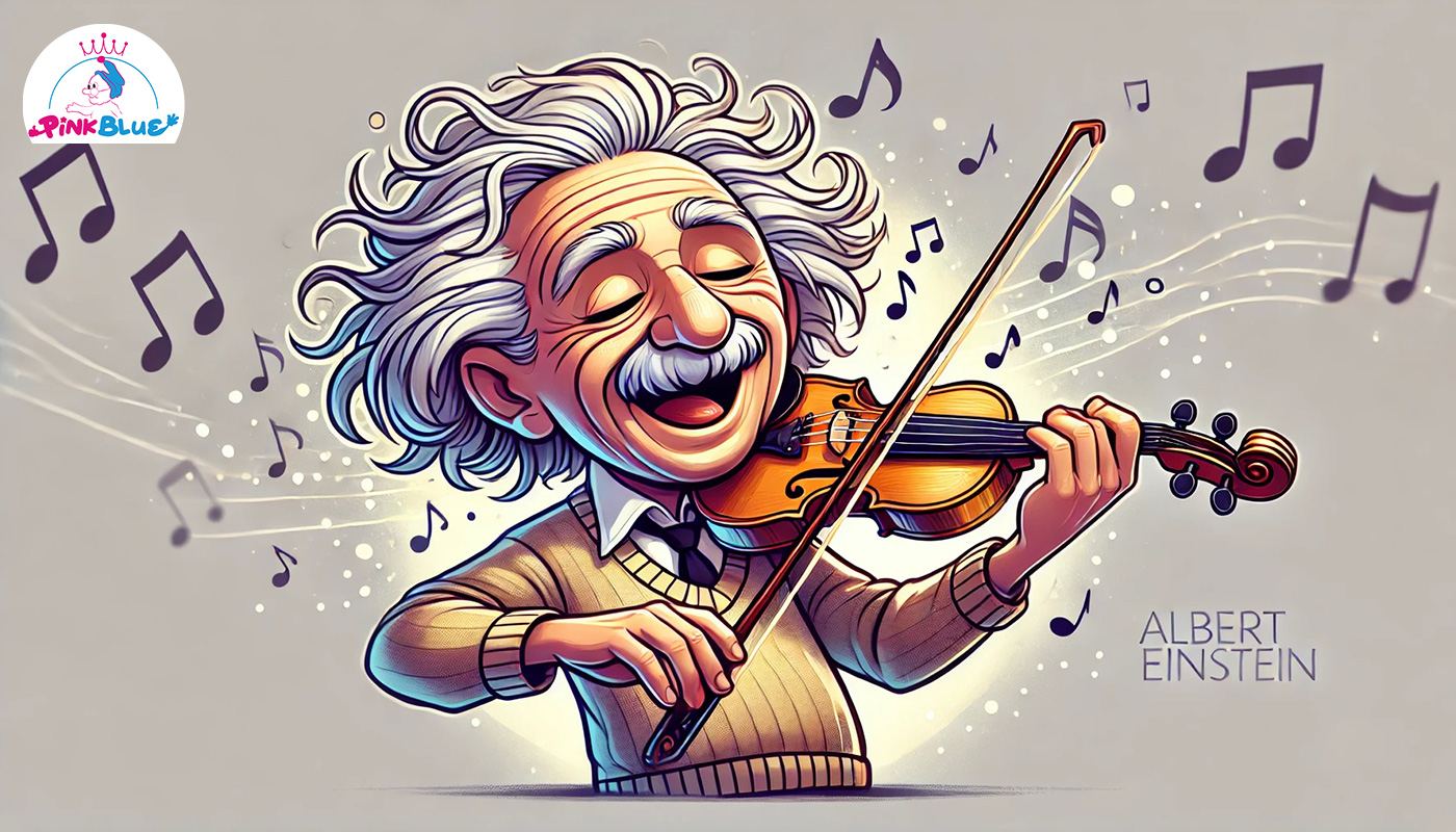 Einstein loved music and played the violin